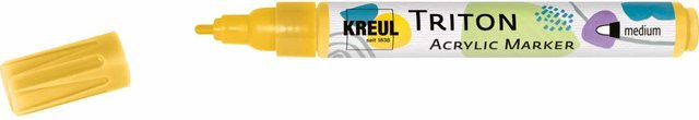 KREUL Triton Acrylmarker Medium mit 1-3 mm Strichstärke in Maisgelb - Bild 1