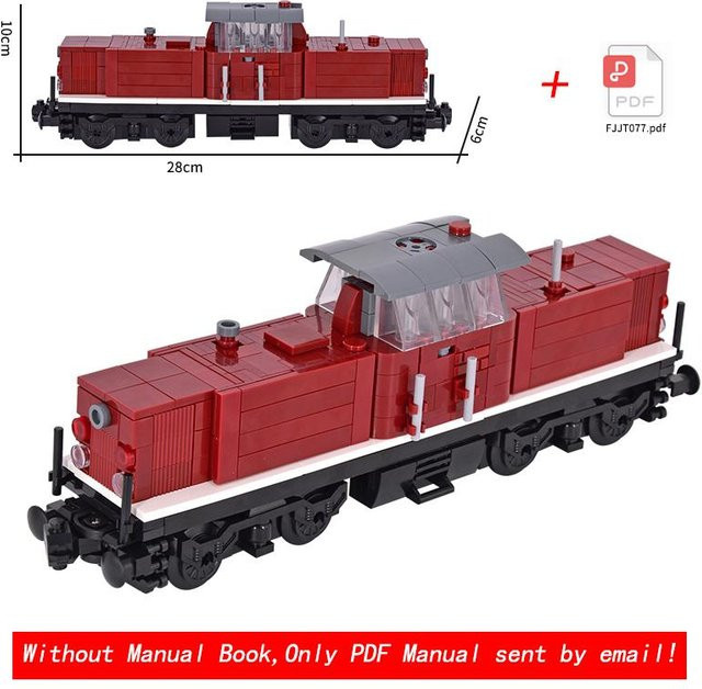 MOC Stadt Zug Rheingold Doppeldecker Transportfahrzeug Waggon, ab 14 Jahren - Bild 1