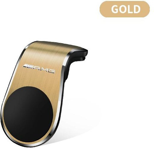 Magnetische L-förmige AMG Handyhalterung für Mercedes-Benz in Gold - Bild 1