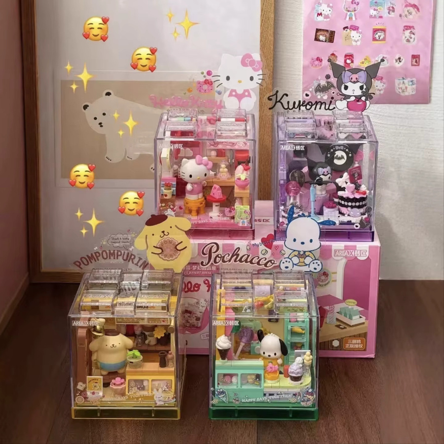 AREAX Sanrio Kuromi Hello Kitty Bausteine, Zubehör - Bild 2