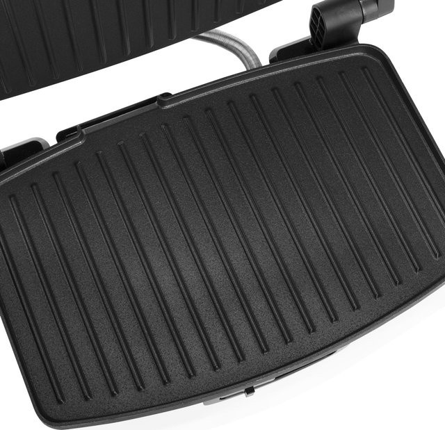 Tristar GR-2856 Elektro Kontaktgrill in Schwarz mit Edelstahl und Antihaftbeschichtung, 1500 W, B/T/H: 28,0 x 19,0 x 19,0 cm - Bild 2