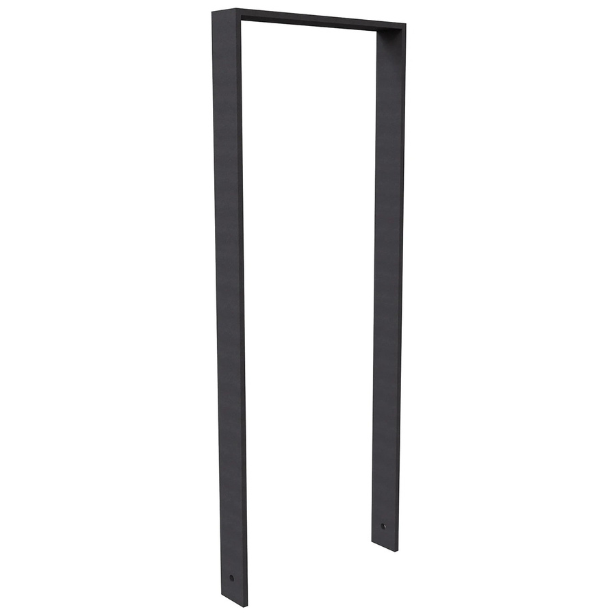 Schake Anlehnbügel aus Flachstahl ohne Querholm in Eisengrau matt, Breite: 120 cm, Höhe: 45 cm - Bild 2