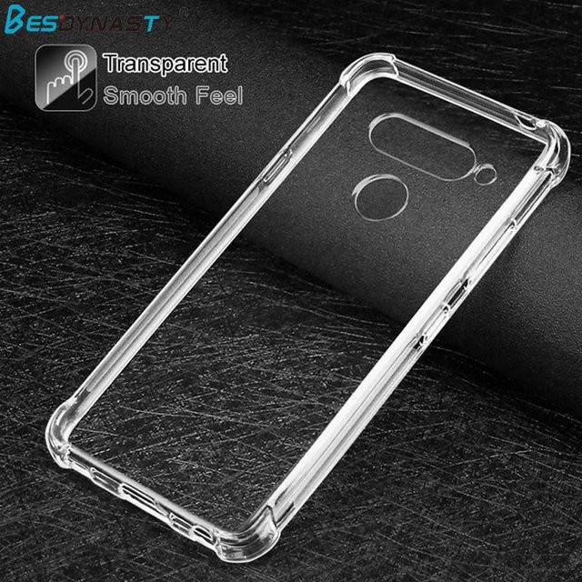 Stoßfeste Luftkissen TPU Hülle für LG G8S G8 G7 V50 V40 V30 ThinQ Q60 G6 in Transparent - Bild 1