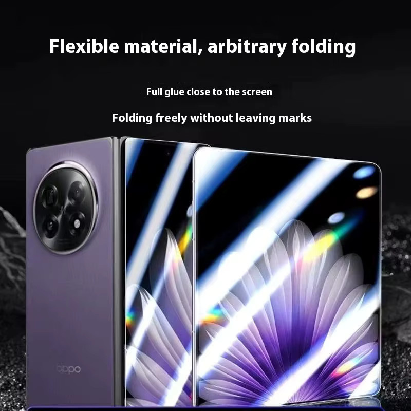 4-in-1 Matte Hydrogel TPU-Displayschutzfolie für Oppo Find N5, Find N2 und Find N3 inklusive Scharnieraufkleber, Transparent - Bild 2