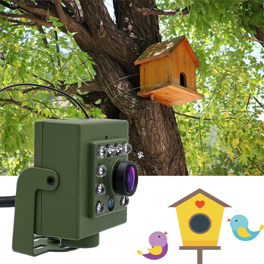 HQCAM WLAN Vogelhaus-Kamera in Grün mit 1920P Full HD, Audio, IR CUT Nachtsicht und 2,8mm Objektiv zur Vogelbeobachtung - Bild 2