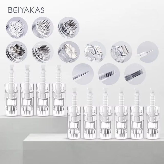 beiyakaS Bajonett-Nadelmodule, 0,25mm, 3D Nano Mikro-Hautnadel-Spitzen - Bild 1