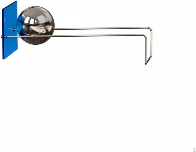 HomeVibe Haus Acryl Buchstütze aus Edelstahl in Transparent mit Blue Silver Ball Design - Bild 1