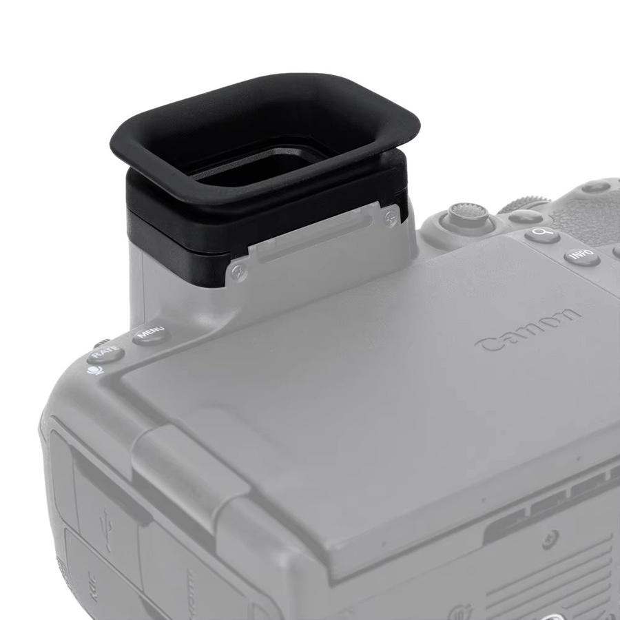 Canon EOS R5 Mark II Augenmuschel-Okular aus weichem Silikon in Schwarz - Bild 3