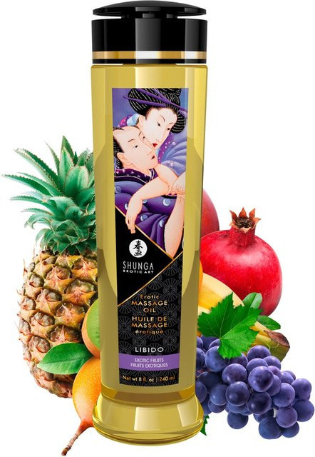 Shunga Massage-Öl, 240 ml, mit Vitamin E, Unisex - Bild 1