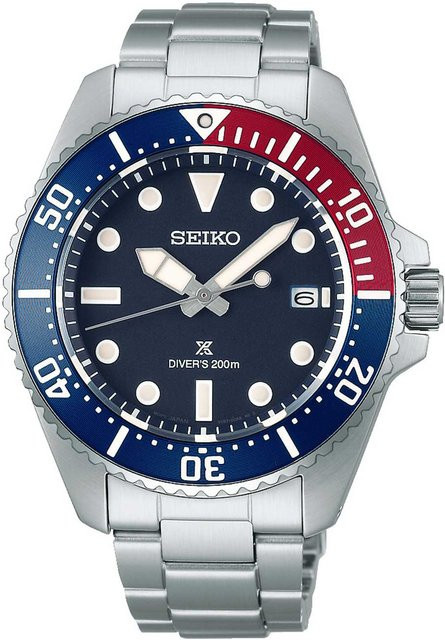 Seiko Armbanduhr Prospex, Solar, Edelstahl, Schwarz, 41 mm, Herren - Bild 1