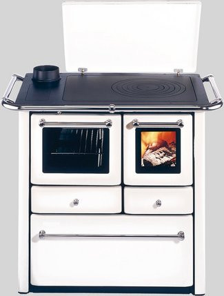 WESTMINSTER Holzherd K85F in Weiss mit 6 kW Heizleistung - Bild 1