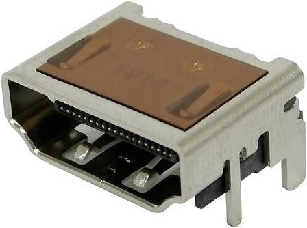 Molex 2086581061 HDMI-Steckverbinder in Gold und Silber auf einer Vollrolle - Bild 1
