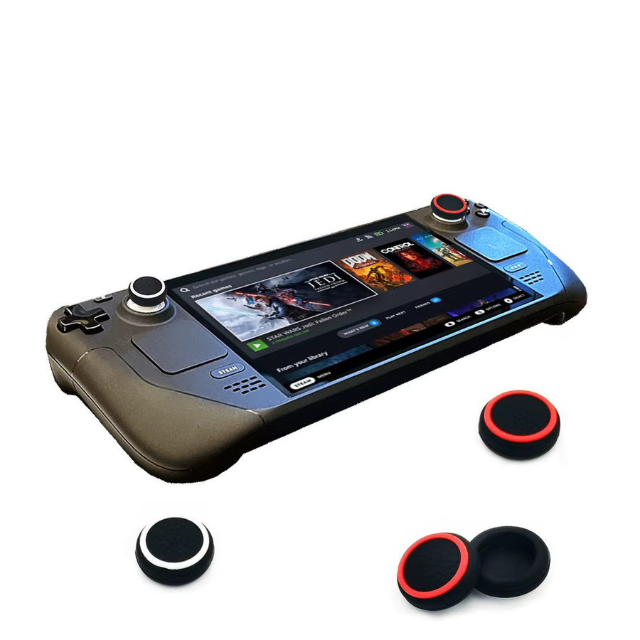 VILCORN Joystick-Kappen aus weichem Silikon mit rauer Oberfläche für SteamDeck, PS5, PS4, PS3 und Xbox - Bild 2