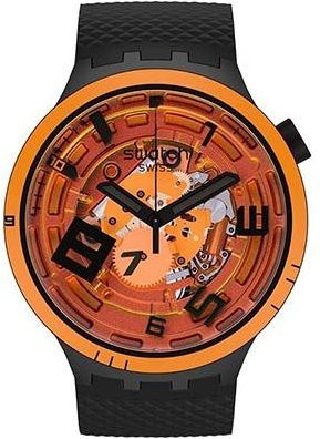 Swatch Armbanduhr, Quarz, Kunststoff, Schwarz, Unisex - Bild 1