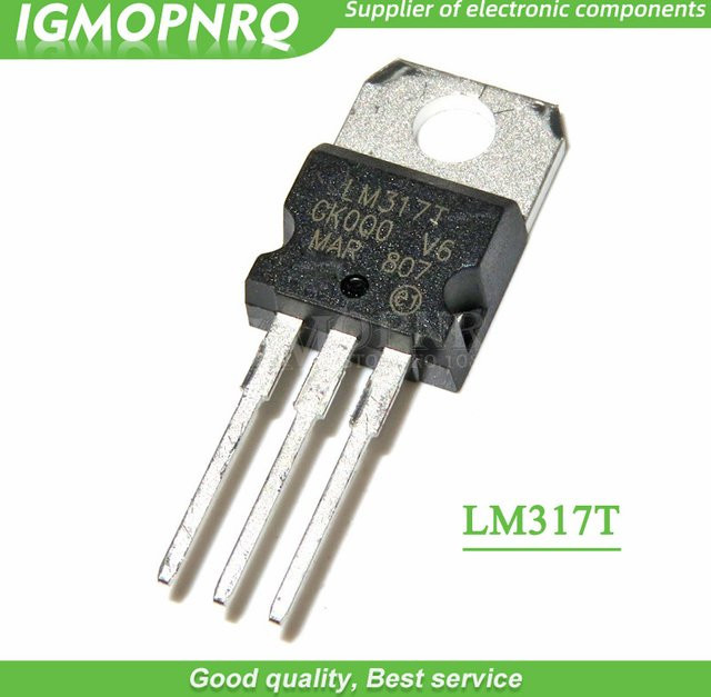 10er Set LM317T Spannungsregler im TO-220 Gehäuse in Schwarz - Bild 1