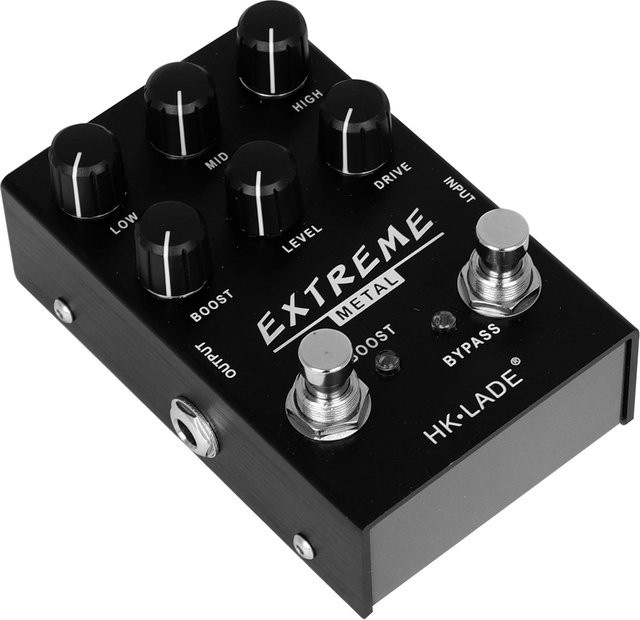 HK.LADE Gitarreneffektpedal SA-03 High Gain Overdrive und Metal Distortion in Schwarz - Bild 1