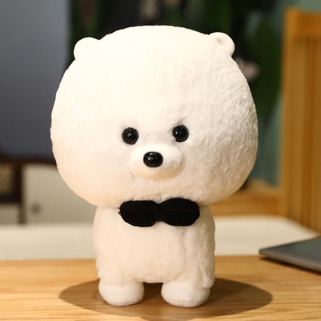 Pomeranian-Puppe, Plüschtier, weiß - Bild 1