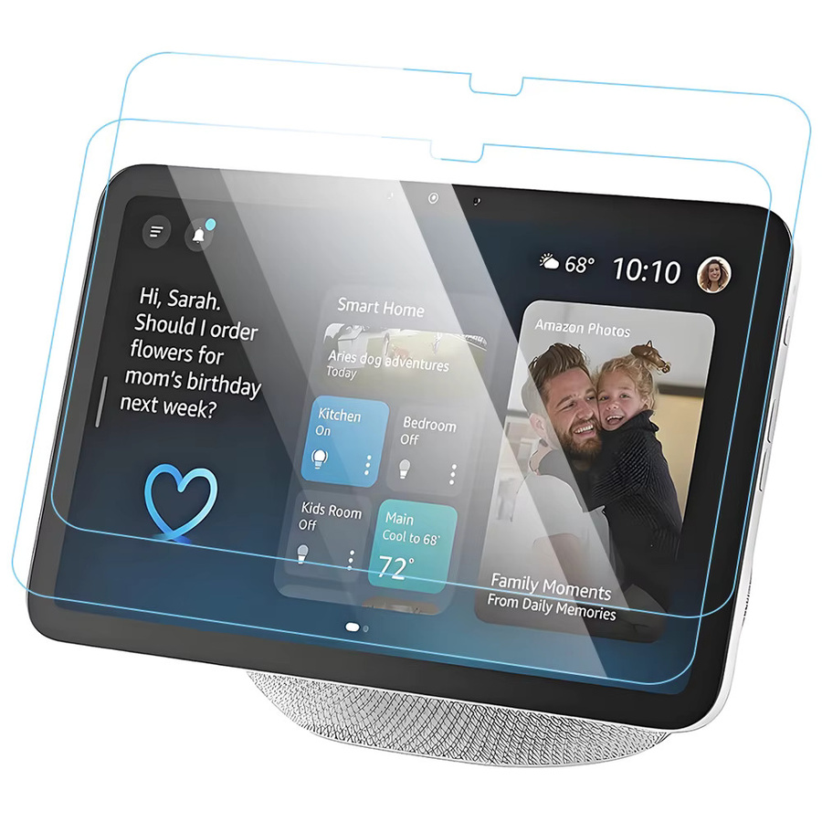 2er-Set Displayschutzfolie aus gehärtetem Glas für Amazon Echo Show 11 (Modell 2025), transparent - Bild 3