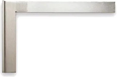 Alarm Schlosserwinkel mit Anschlag aus Stahl in Silber - Bild 1