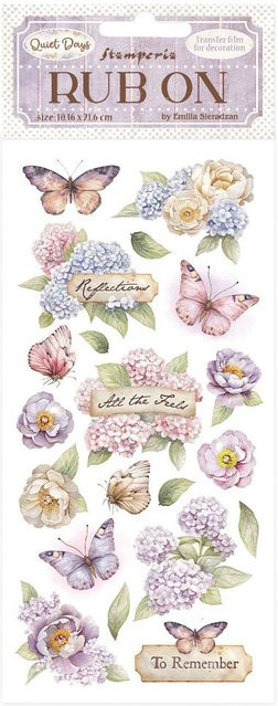Rub On Transferfolie Quiet Days Butterfly - Bild 1