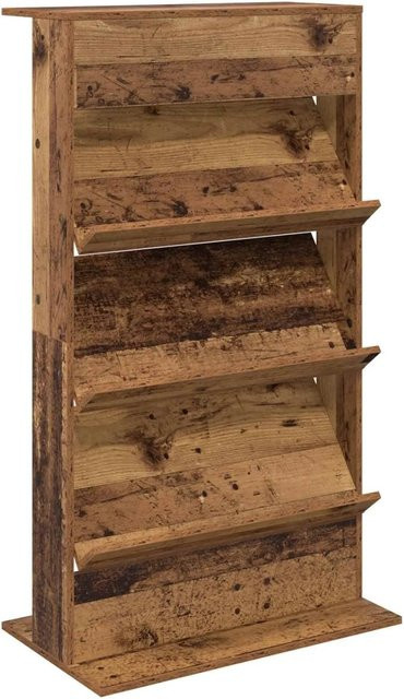 vidaXL Magazinregal aus Holzwerkstoff in Altholz-Optik, Farbe Braun, B/T/H: 70 x 41 x 126 cm - Bild 1