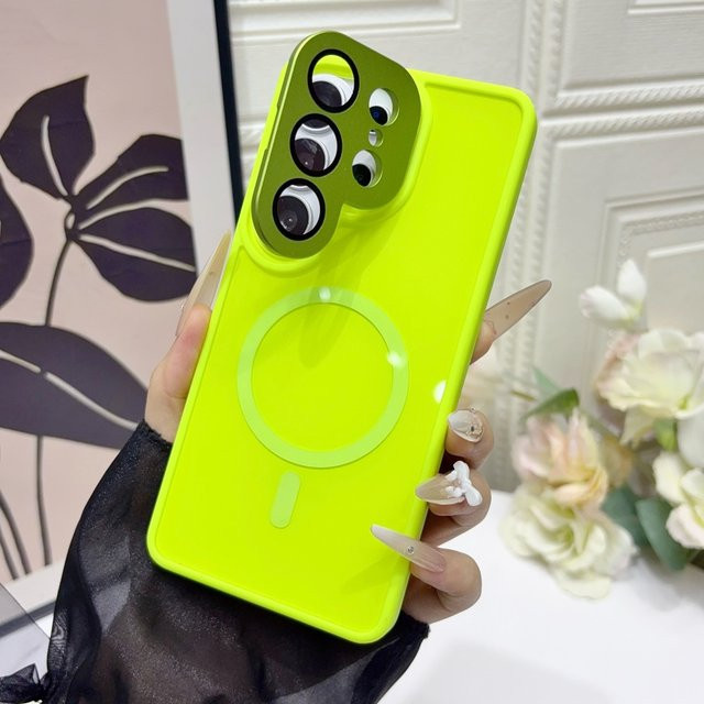Magnetische Glaslinsen-Schutzfolie und faltbare Hülle für Samsung Galaxy S26 Ultra, S26 Plus, S25, S24 und S23 Ultra in Grau - Bild 1