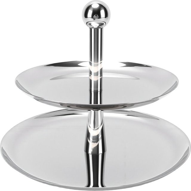 Mehrstöckiges Obstserviertablett aus Edelstahl von Fishine in Silber für Dessert-Displays und Buffets - Bild 1