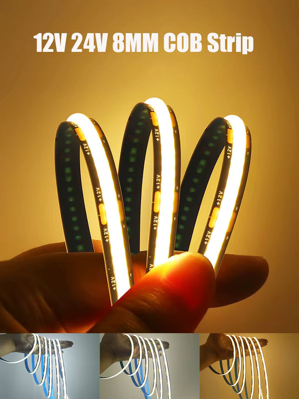 GAHADA COB-LED-Streifen mit schwarzer Leiterplatte, flexibles LED-Band mit 320 LEDs für lineare Beleuchtung, 8 mm Breite - Bild 7
