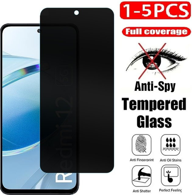 Anti-Spy Sichtschutz aus Tempereed-Glas für vivo V27S Y36 Y78 Y77t Y78t Y78M Y200 Y200E Y100i Y100T V30 Lite in Schwarz - Bild 1