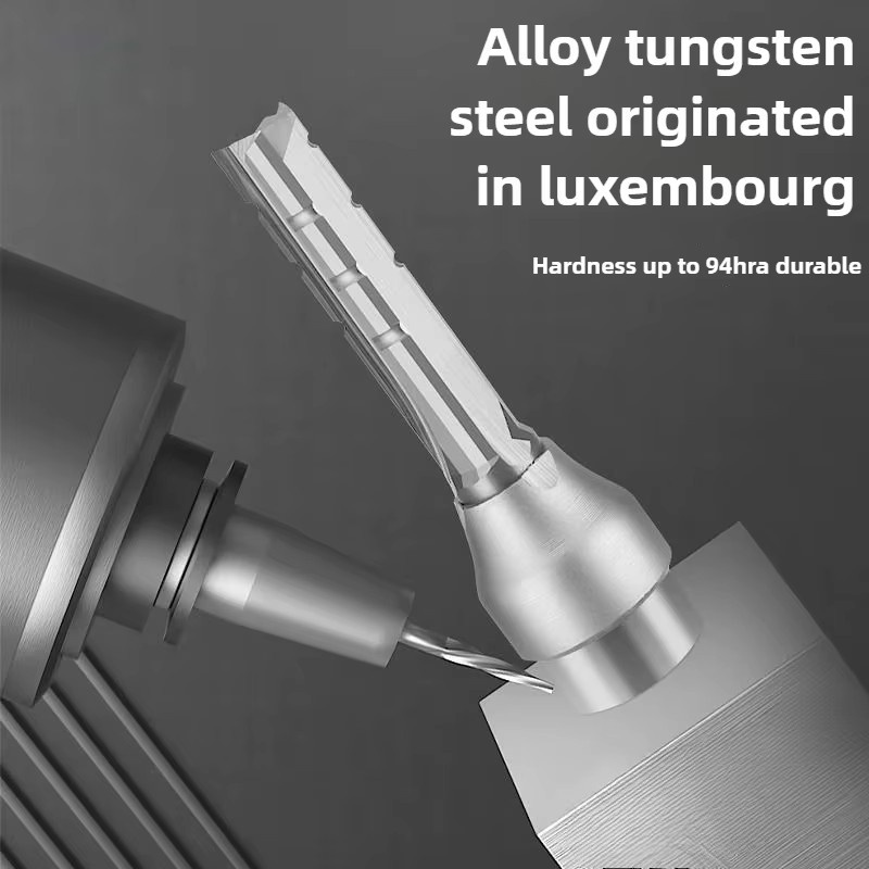 JRDS Gerader Fräser TCT mit 3 Schneiden als CNC-Hartmetallfräser für Holz, MDF und Spanplatten - Bild 3
