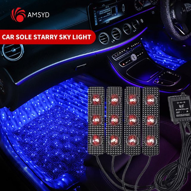 RGB LED Streifen für die Auto Innenraumbeleuchtung mit Musikfunktion und USB-Anschluss in Multicolour - Bild 1