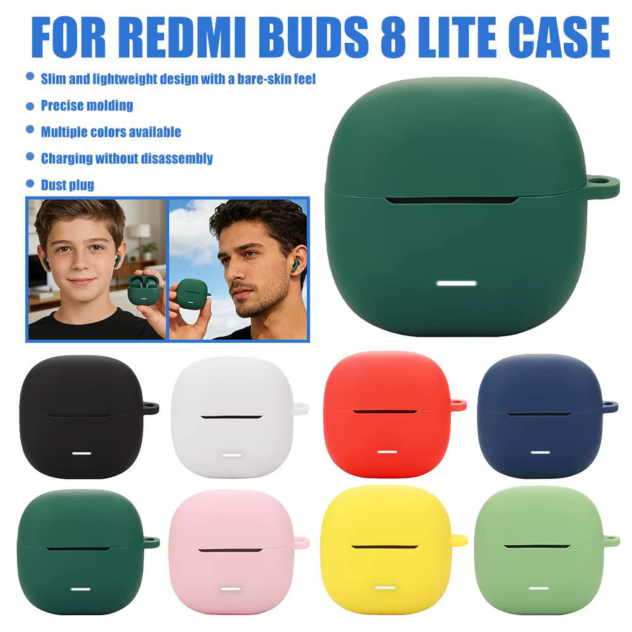 Silikon Schutzhülle für Xiaomi Redmi Buds 8 Lite Youth Edition Bluetooth-Kopfhörer in Grün und Multicolour - Bild 2