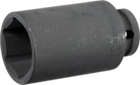 Gedore RED Schlagschrauber-Steckschlüsseleinsatz 1/2 Zoll, 12,5 mm Antrieb, 6-kant, SW 32 mm, lang, Edelstahl - Bild 2