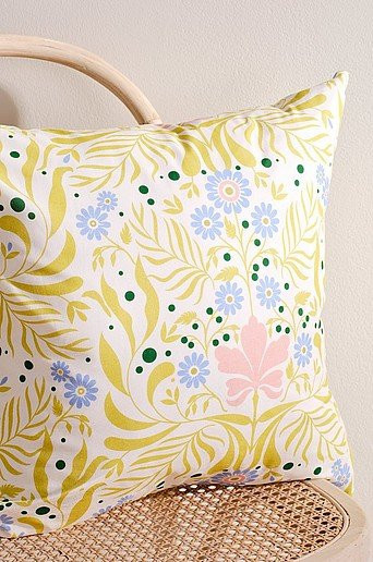 Jotex BLOOM Kissenbezug aus Baumwolle mit floralem Design in Multicolour, B/T/H: 50 x 50 x 0 cm - Bild 1