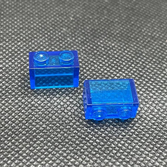 MagicMonkey Transparent Klar Ziegel 1x2 Baustein, 40-teiliges Set - Bild 1