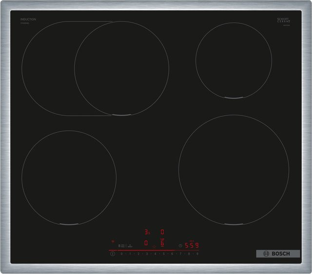 Bosch Serie 6 Induktionskochfeld PIF645HB1E autark in Schwarz und Silber - Bild 1