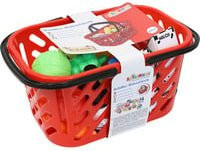 Beeboo Kitchen Einkaufskorb mit 29-teiligem Zubehör für Kaufladen und Spielküche, Mehrfarbig - Bild 1