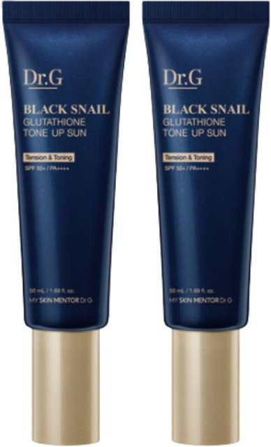 Dr.G BlackSnail Glutathione Tone-Up Sonnencreme SPF50+, 2x 50 ml, Unisex - Bild 1