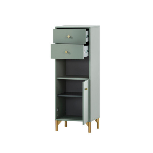 Schildmeyer Highboard Ando in Pistaziengrün, B/T/H: 33 x 40,3 x 114,4 cm - Bild 2