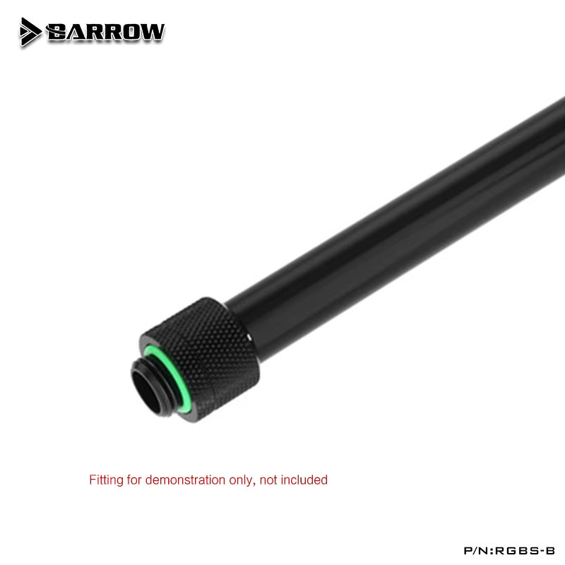 Barrow Wasserkühler-Silikonkautschukschlauch RGBS-B, Schwarz, Innendurchmesser 9–10 mm, 1 Meter - Bild 2