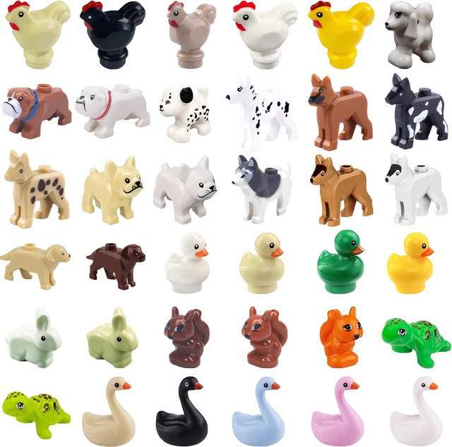BRICKPANDA City Animal Building Block Figures Animal Farm Set ab 18+ Jahren - Bild 1