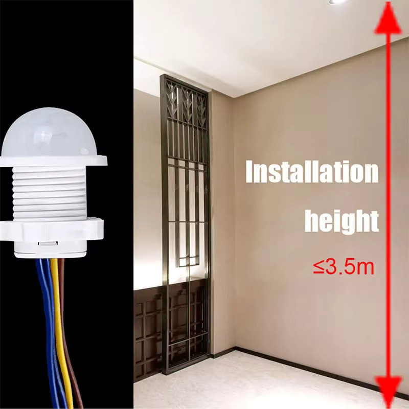 6er Set GGBEE Infrarot PIR Bewegungsmelder für Deckenlampen und LED Beleuchtung, Weiß - Bild 3