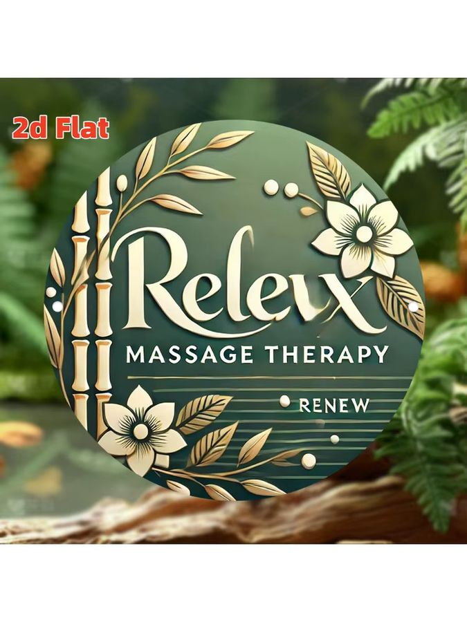 Potdemiel Relax-Massagetherapie-Schild aus Aluminium als Wandschild - Bild 4
