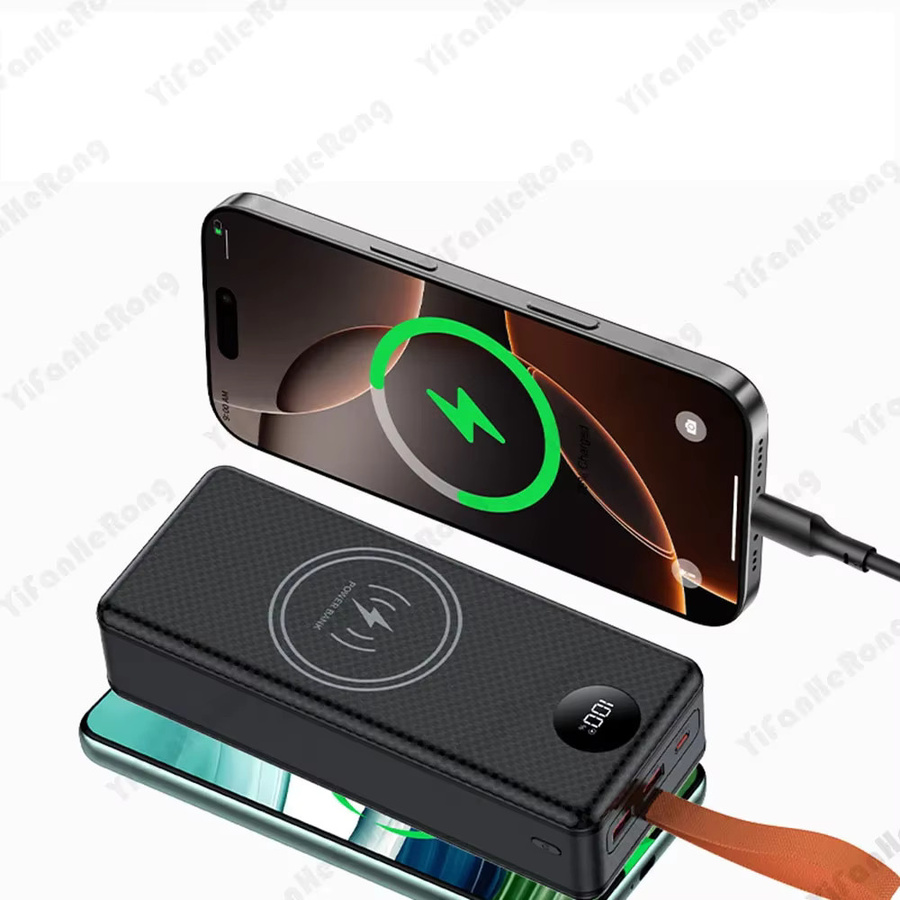 YiFanHeRong DIY Powerbank-Gehäuse für 16x 21700 Akkus mit 22,5W+15W Schnellladefunktion und LED-Anzeige, Farbe: Weiß, ohne Batterie - Bild 3