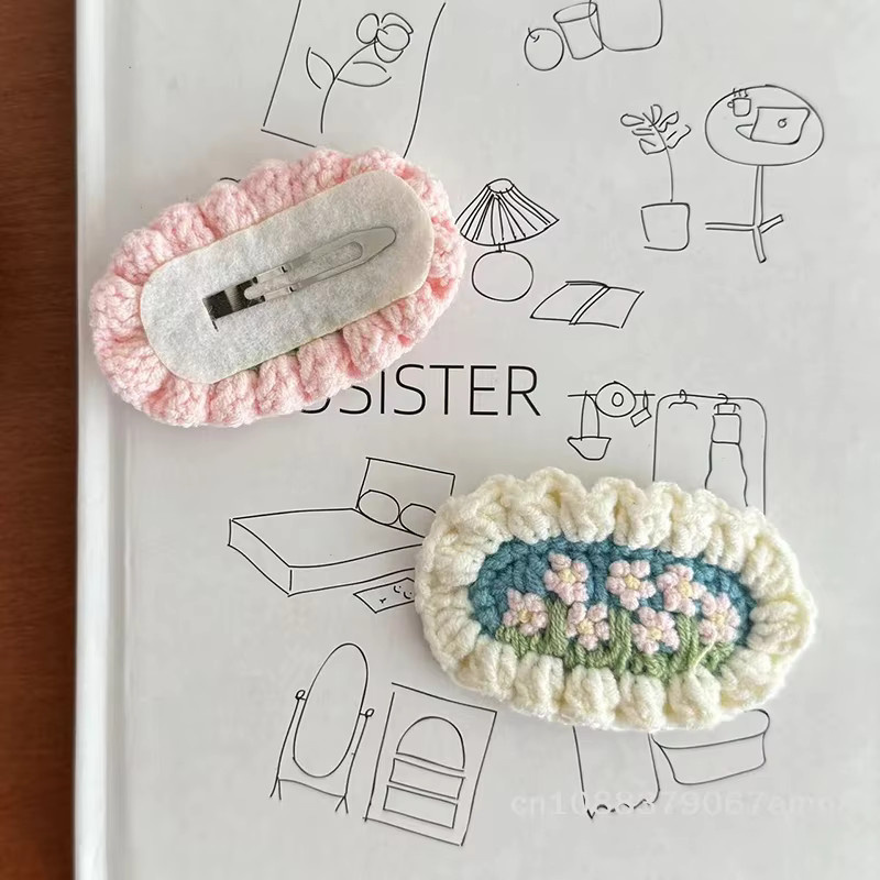 ZYAS Haarspange, Blumen-Strick, Mädchen und Babys - Bild 2