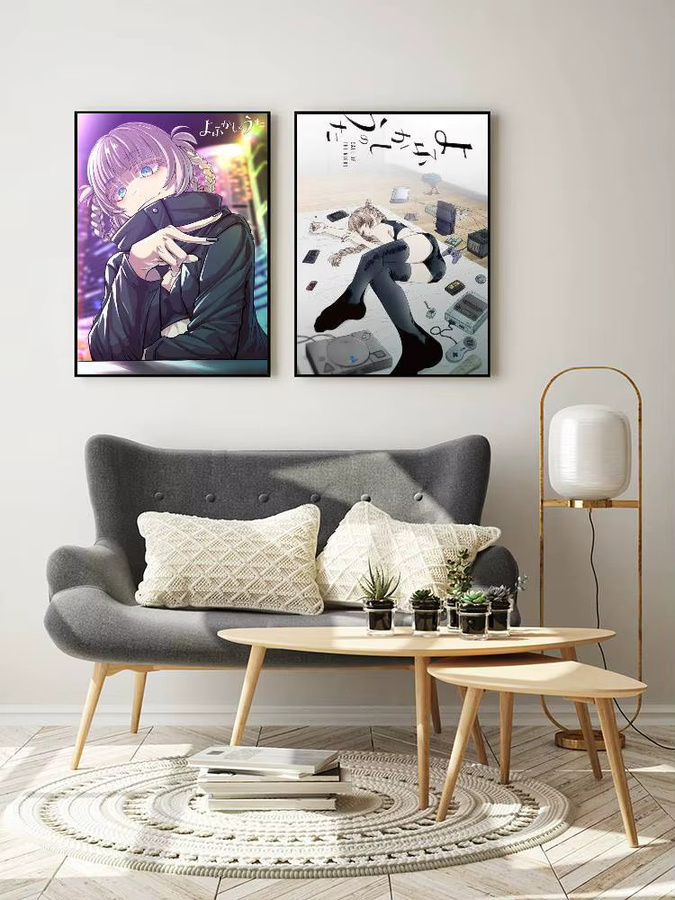Selbstklebendes Anime Call of the Night Poster aus Papier, wasserfest, mehrfarbig, rechteckig - Bild 5