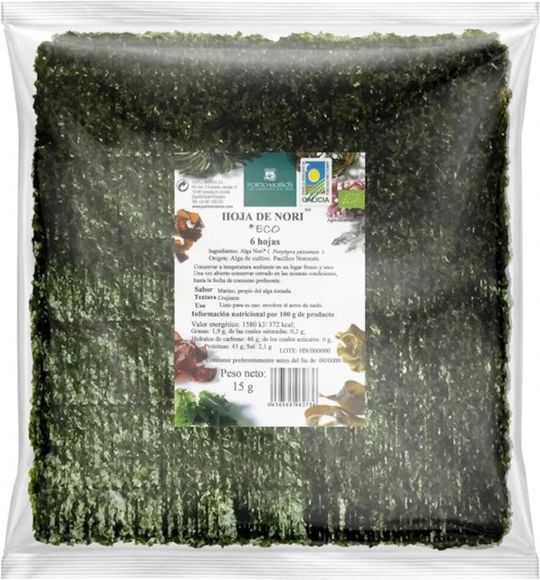 Porto Muinos Nori-Algen geröstet Bio 15 g - Bild 1