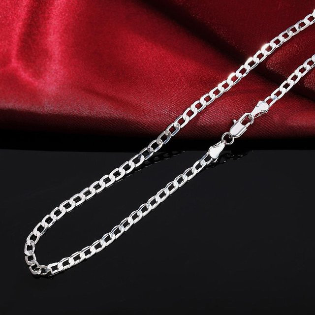 Wucifang Jewelry Halskette, 925 Silber, 40,6 cm, Unisex - Bild 1