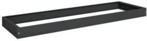 Hager FZ656A Universeller Schrank Sockel aus Stahl in Schwarz B: 100 cm, H: 1550 cm, T: 40 cm - Bild 1