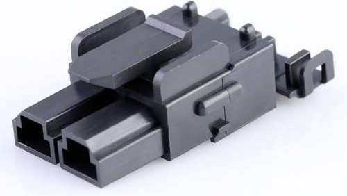 Molex Buchsengehäuse-Kabel in Schwarz mit 2 Polzahl und 10mm Rastermaß - Bild 1